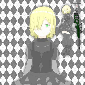 【オリジナル】ゴスロリチックな子