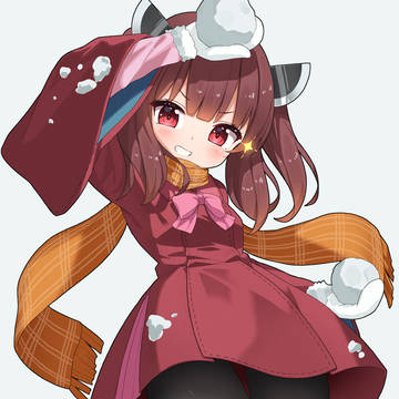 きりたんと雪合戦⛄️