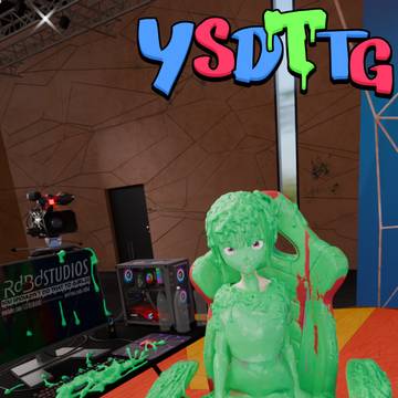 Gamer Girl covered in Slime