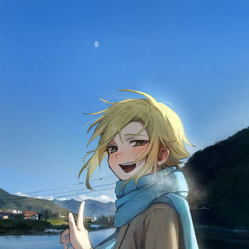 昼間の月