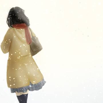 はらり……雪