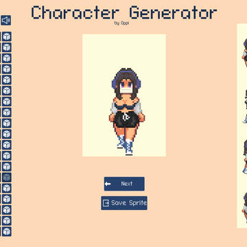 Pixel Sprite Character Generator