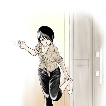 深紅を撮影する怜
