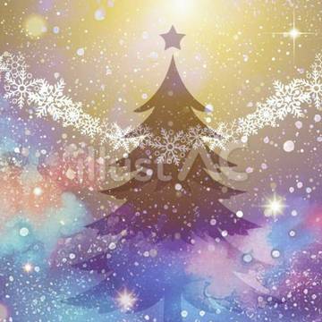 クリスマスの背景に使えそうなキラキラのイラスト素材