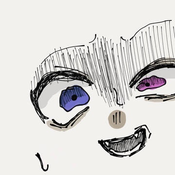 ゲス顔かきました！！