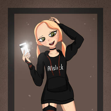 selfie in the mirror