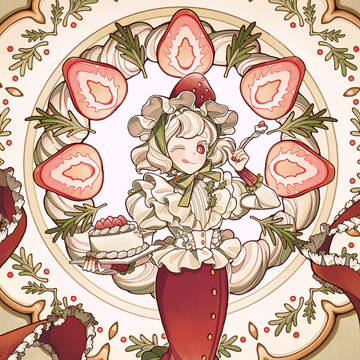ショートケーキのお嬢さん