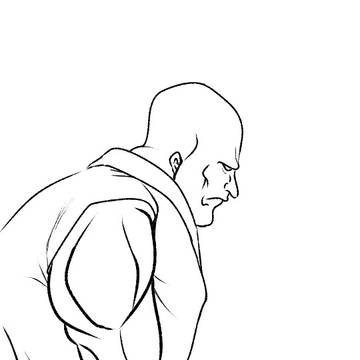 マッチョ 描いてみた