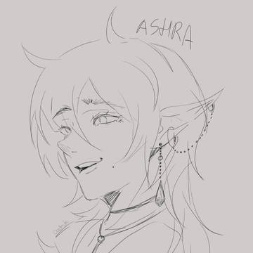 Sketch of my Oc Ashra