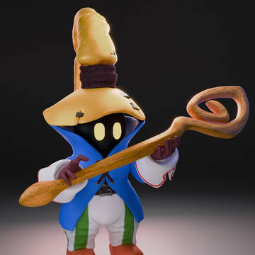 Vivi sculpted in Blender