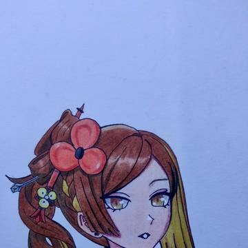 Chiori drawing colored