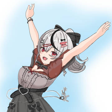 沙花叉さんの今後の更なる躍進を祈って大きくジャンプ！