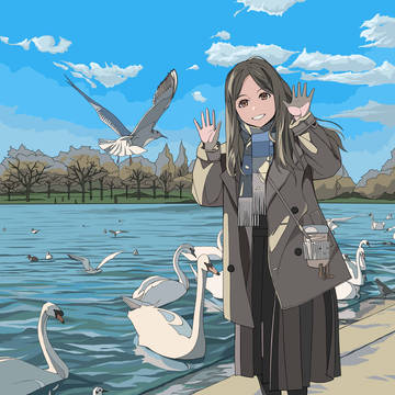 Yveline in Hyde park