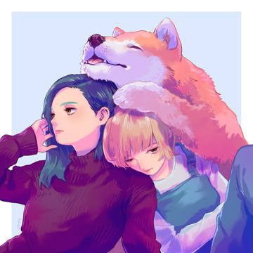 乗せ犬