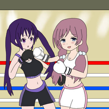 天々座理世 vs 狩手結良 マスボクシング
