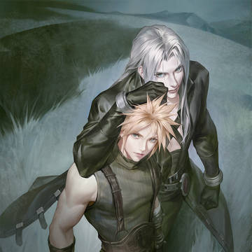 Commission _ Sephiroth & Cloud