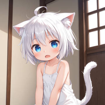 白ねこちゃん5 仮