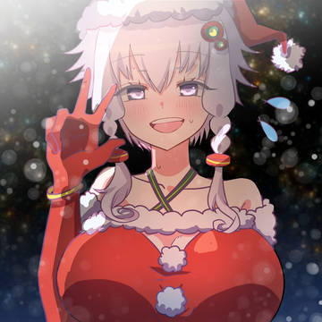 おっきい結月ゆかりのサンタさん