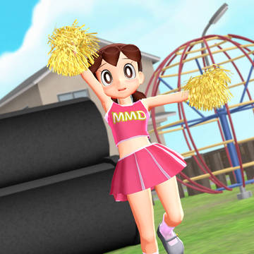 【MMD】チアガール衣装でfirstkiss!