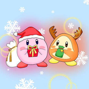 カービィとワドルディからのクリスマスプレゼント