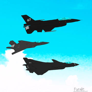 母国の上空を守る戦闘機
