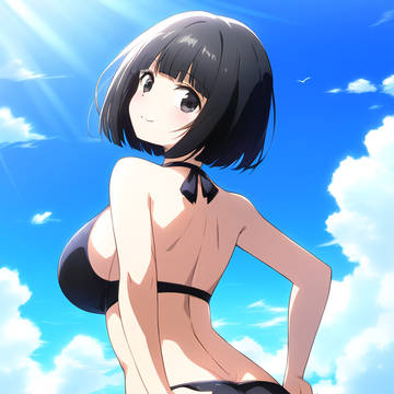 水着ボブカット娘その２
