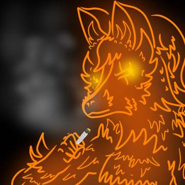 smoking fox