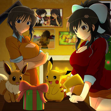 Senran kagura e pokemon a Natale