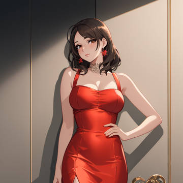 Red Dress Glamor