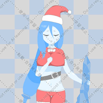 【オリジナル】ジャイアントクリスマス雪女