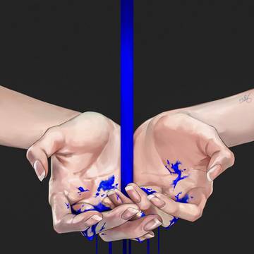 blue