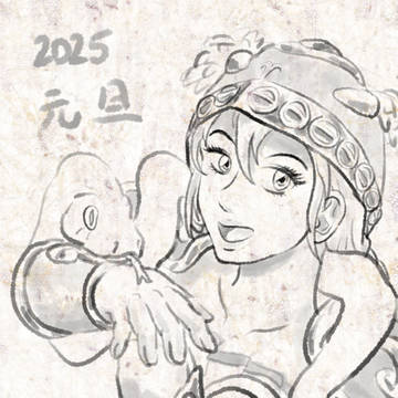 2025年賀イラスト。ワルキューレ