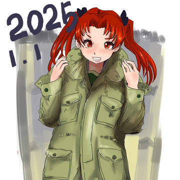 描き納めと　書初め