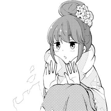 暖をとる"しまりん"