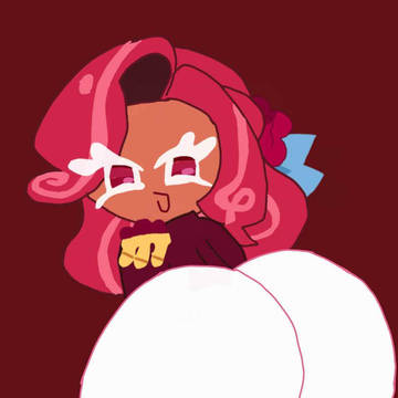 Raspberry cookie butt