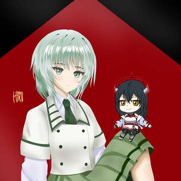 スズネちゃんとアルティサリアちゃん