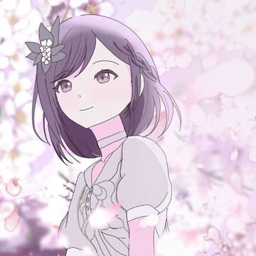 余花にみとれて