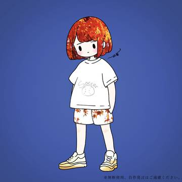紅葉の少女