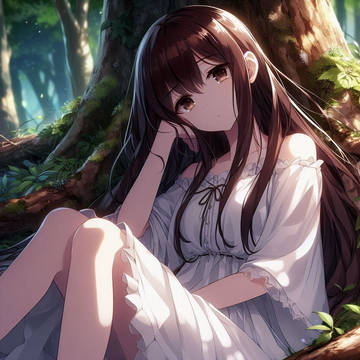 森で居眠り