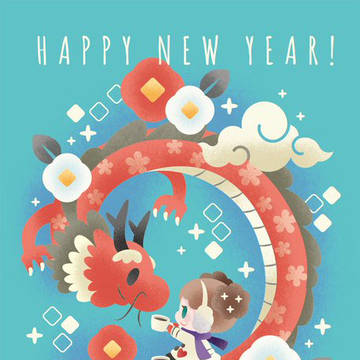 ここ何年かの年賀状など。