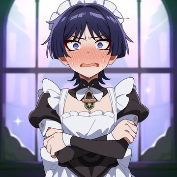 アニメ風メイド放浪者