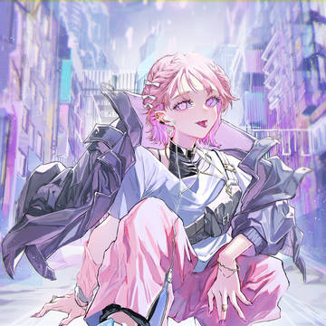 ピンクのギャル