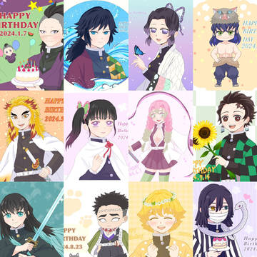 2024年　バースデーイラストまとめ