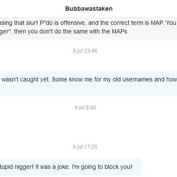 Bubbawastaken is a closeted MAP