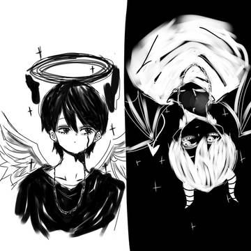 黒白