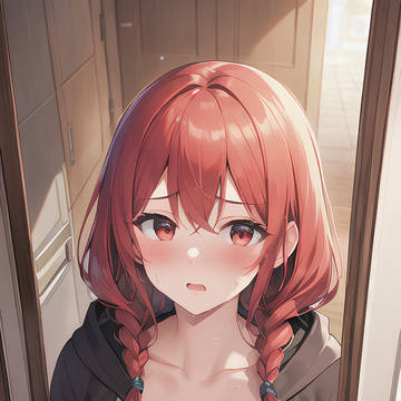 自撮りしてるところ見られて恥ずかしいおねえさん