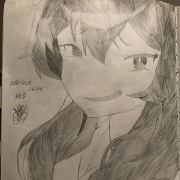 ブルアカ　正月ハルカ　模写