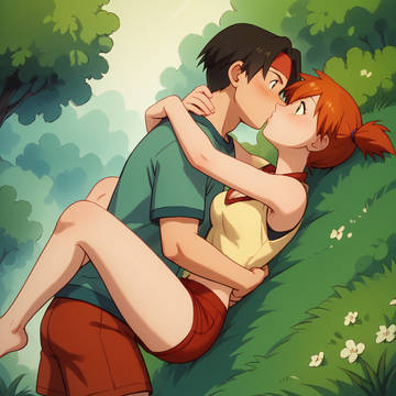 Misty kiss Tracey Pokemon