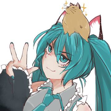 うちのハムちゃんとミクちゃん
