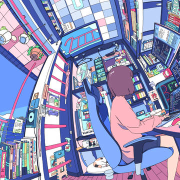 KADOKAWAドワンゴ情報工科学院　パンフレットイラスト